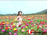 「天使の絵日記」関愛永8才 お花畑でおやゆび姫になって