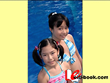 「天使の絵日記」美咲あい9才・中島あかね11才 泡の中で優しく揺らめく夏の肌